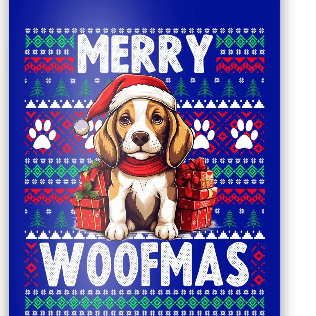 Family Christmas Beagle Dog Ugly Christmas Sweater Cute Gift Poster