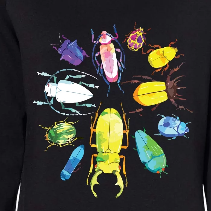 Fun Cute Bugs Insects Beetles Bug Catcher Womens California Wash Sweatshirt