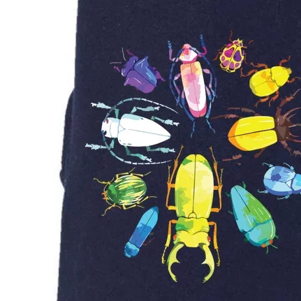 Fun Cute Bugs Insects Beetles Bug Catcher Doggie 3-End Fleece Hoodie