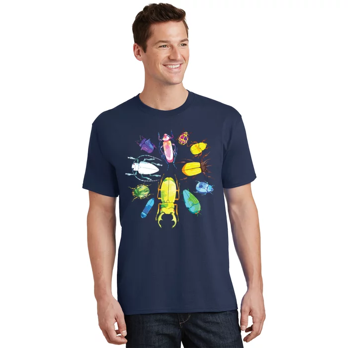 Fun Cute Bugs Insects Beetles Bug Catcher T-Shirt