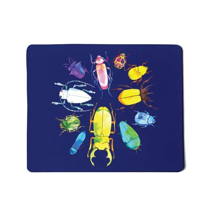 Fun Cute Bugs Insects Beetles Bug Catcher Mousepad