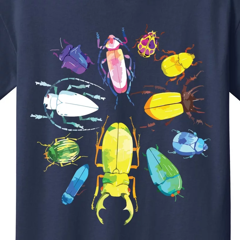 Fun Cute Bugs Insects Beetles Bug Catcher Kids T-Shirt
