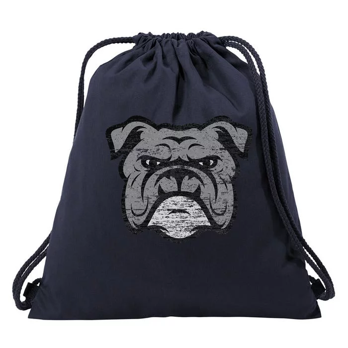 Funny Cool Bulldog Dog Lover Gifts Idea Drawstring Bag