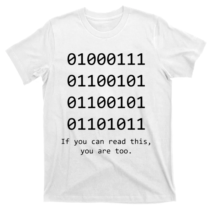 Funny Computer Binary Code Programmer Developer Geek Gift T-Shirt