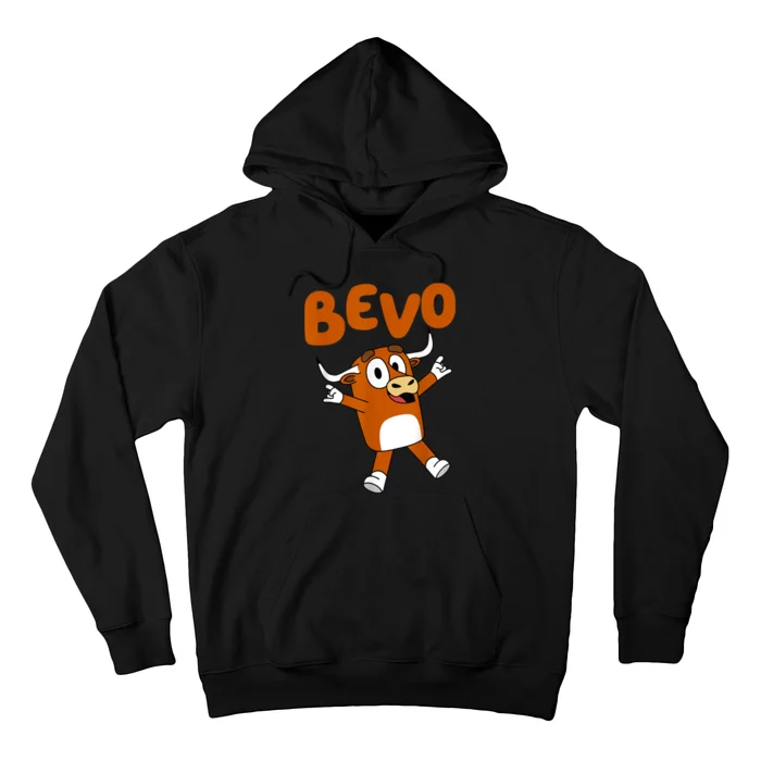 Funny Cartoon Bevo Longhorn Bull Hoodie