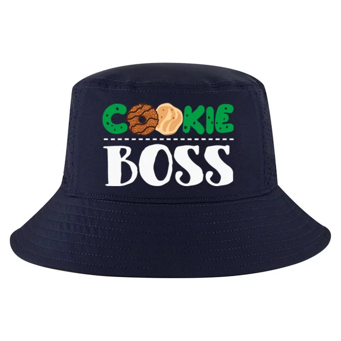 Funny Cookie Boss Girl Troop Leader Family Matching Cool Comfort Performance Bucket Hat