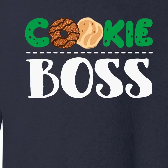 Funny Cookie Boss Girl Troop Leader Family Matching Toddler Sweatshirt