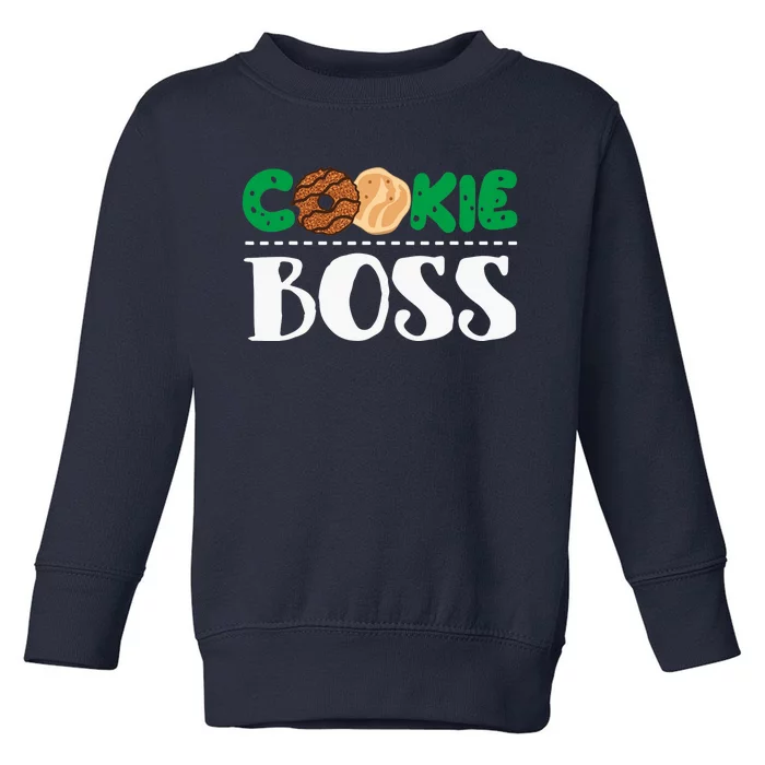 Funny Cookie Boss Girl Troop Leader Family Matching Toddler Sweatshirt