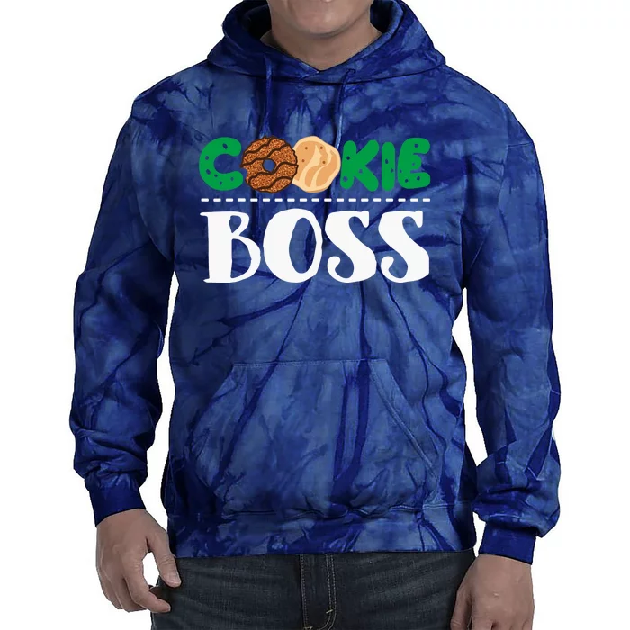 Funny Cookie Boss Girl Troop Leader Family Matching Tie Dye Hoodie