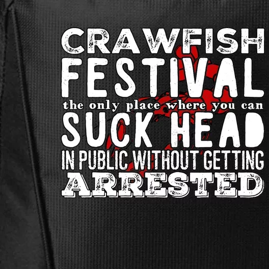 Funny Crawfish Boil Festival City Backpack