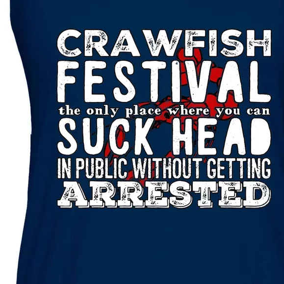 Funny Crawfish Boil Festival Ladies Essential Flowy Tank