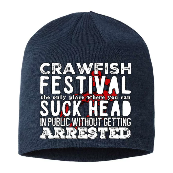 Funny Crawfish Boil Festival 8 1/2in Sustainable Knit Beanie