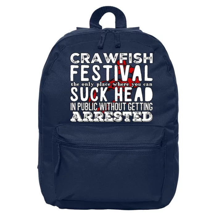 Funny Crawfish Boil Festival 16 in Basic Backpack