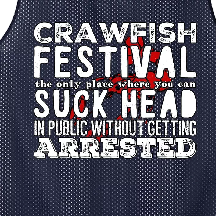 Funny Crawfish Boil Festival Mesh Reversible Basketball Jersey Tank