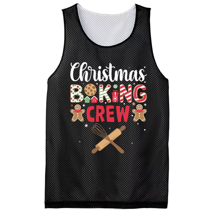 Funny Christmas Baking Crew Baking Christmas Cookie Mesh Reversible Basketball Jersey Tank