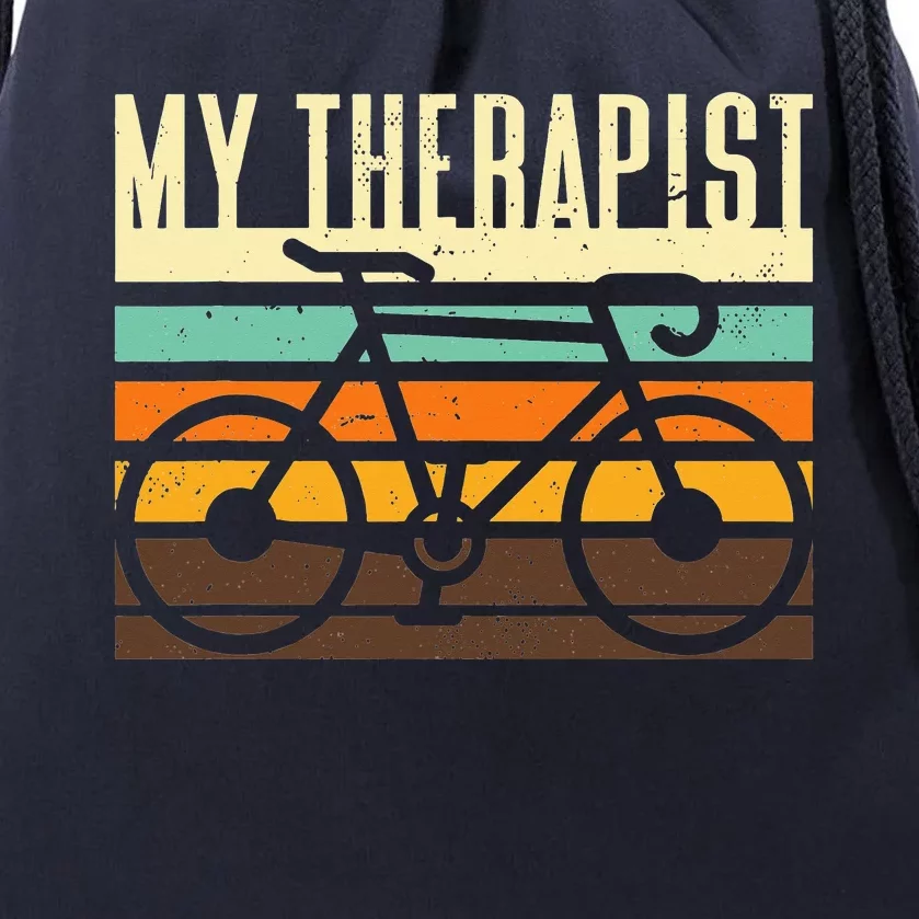 Funny Cycling Bicycle Drawstring Bag