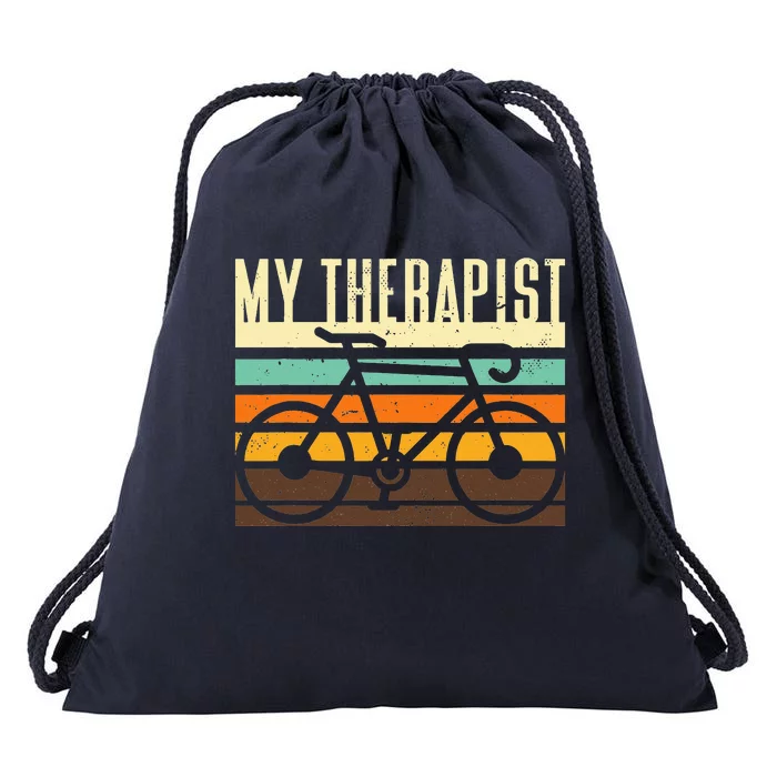 Funny Cycling Bicycle Drawstring Bag