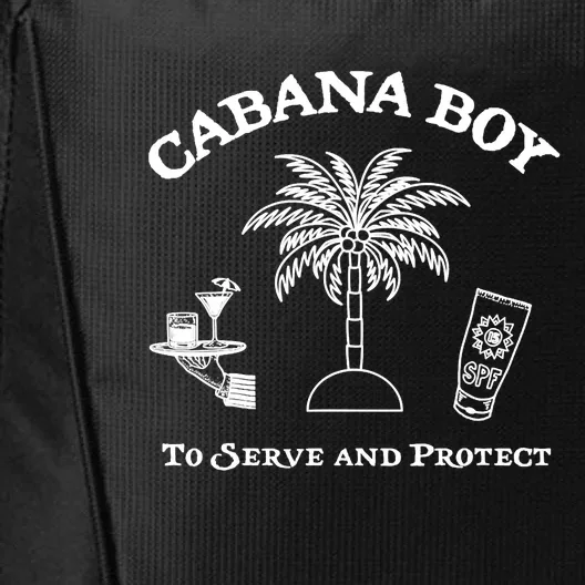 Funny Cabana Boy To Serve And Protect City Backpack