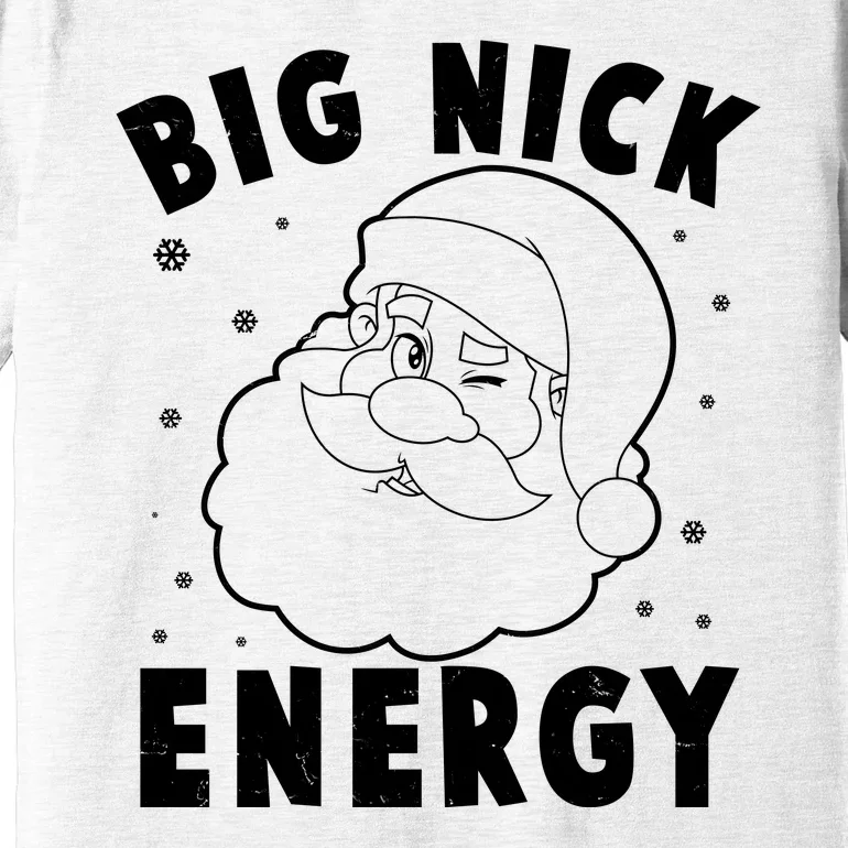 Funny Christmas Big Nick Energy Santa Claus Premium T-Shirt