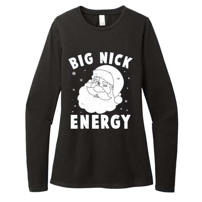 Funny Christmas Big Nick Energy Santa Claus Womens CVC Long Sleeve Shirt