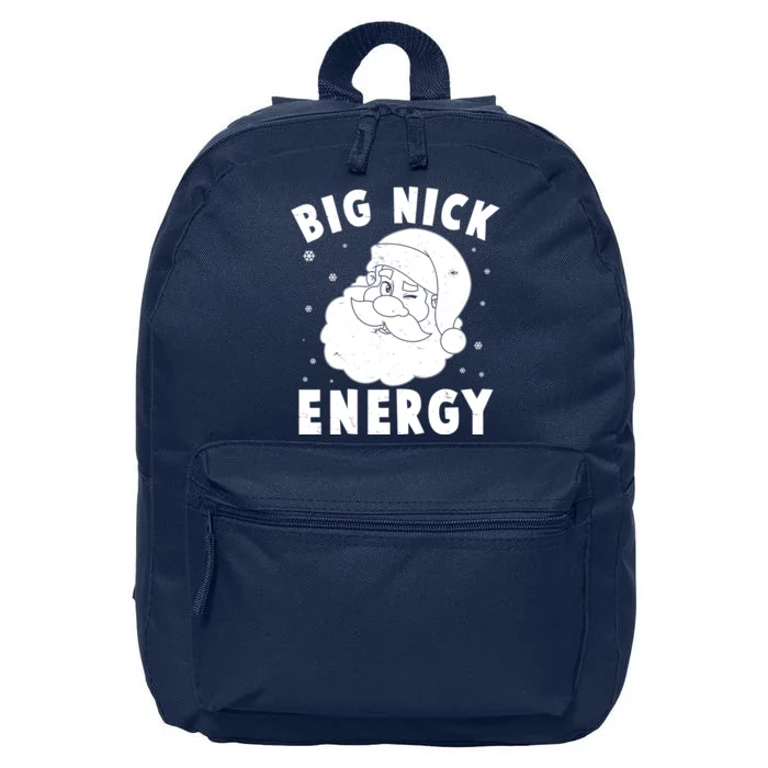 Funny Christmas Big Nick Energy Santa Claus 16 in Basic Backpack