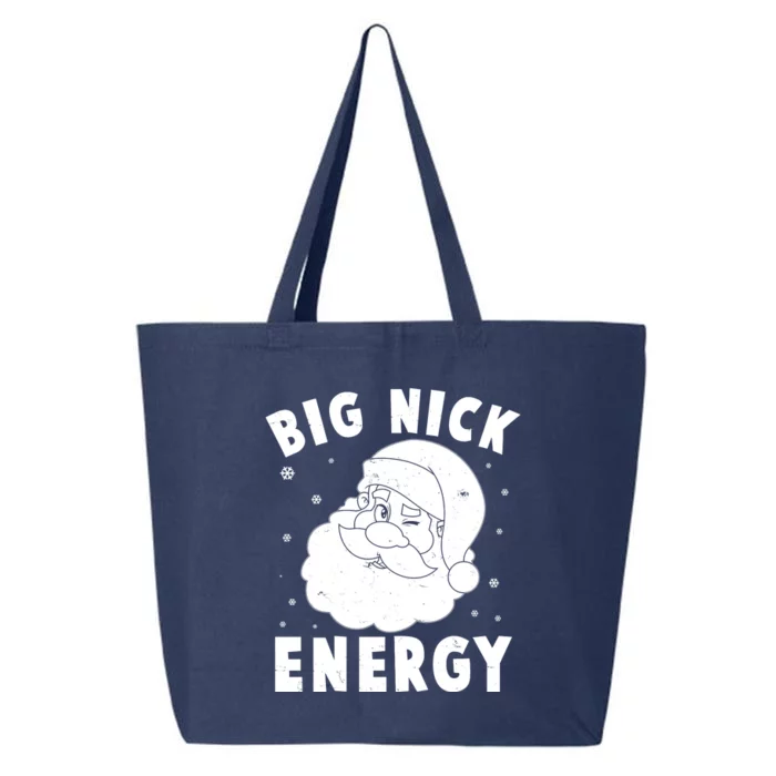 Funny Christmas Big Nick Energy Santa Claus 25L Jumbo Tote