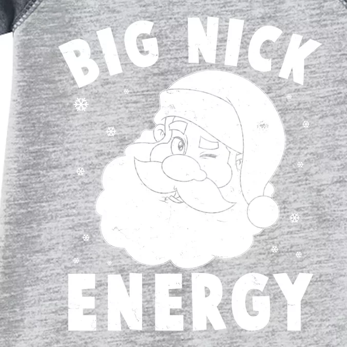 Funny Christmas Big Nick Energy Santa Claus Infant Baby Jersey Bodysuit