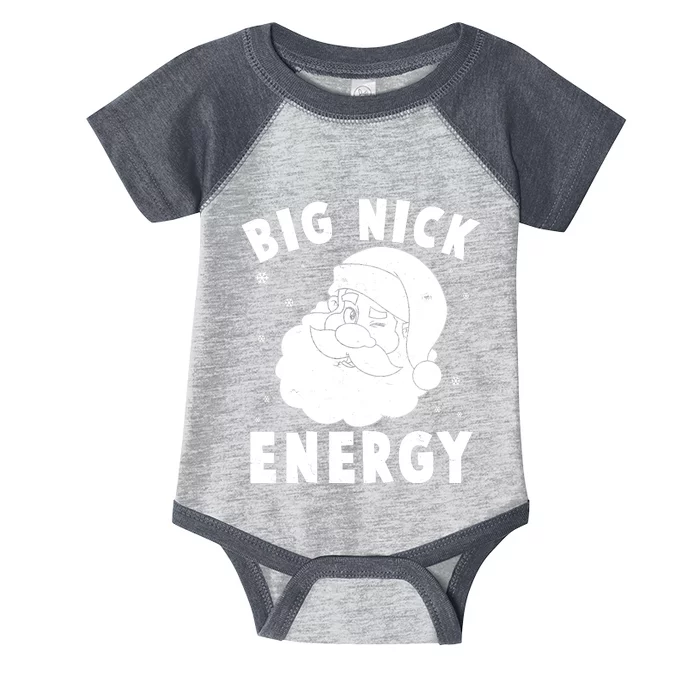 Funny Christmas Big Nick Energy Santa Claus Infant Baby Jersey Bodysuit