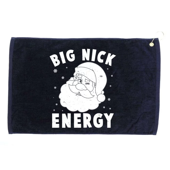 Funny Christmas Big Nick Energy Santa Claus Grommeted Golf Towel