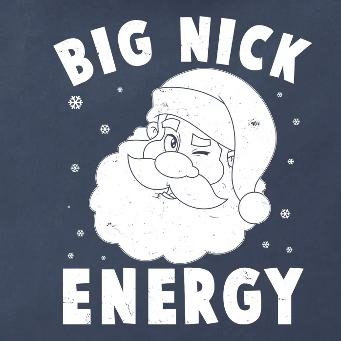 Funny Christmas Big Nick Energy Santa Claus Zip Tote Bag