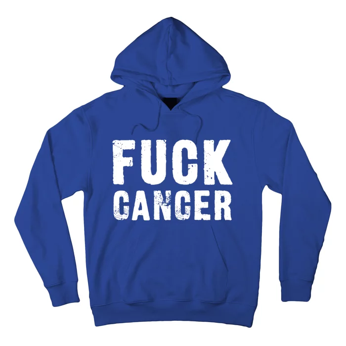 Fuck Cancer Black Font Gift Hoodie