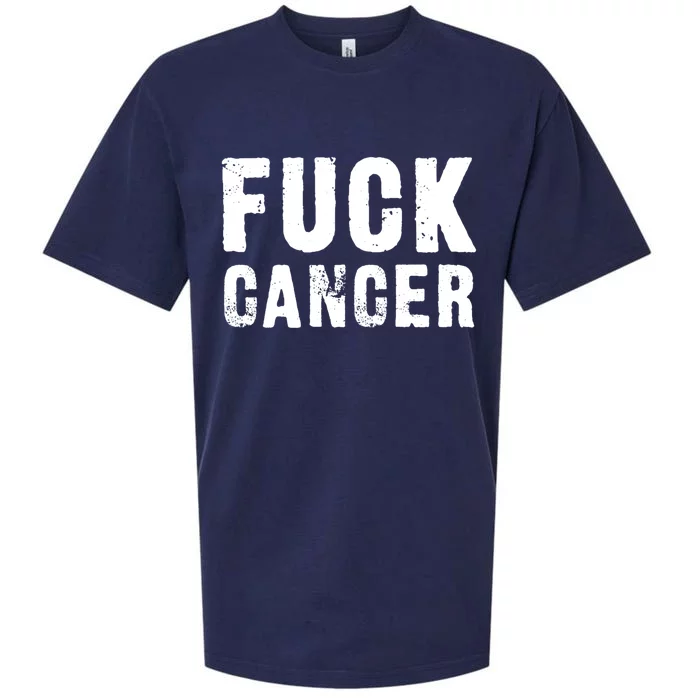 Fuck Cancer Black Font Gift Sueded Cloud Jersey T-Shirt