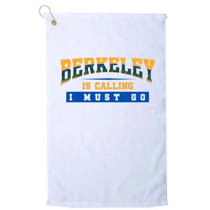 Funny California Berkeley Road Trip Travel Vacation Traveler Platinum Collection Golf Towel