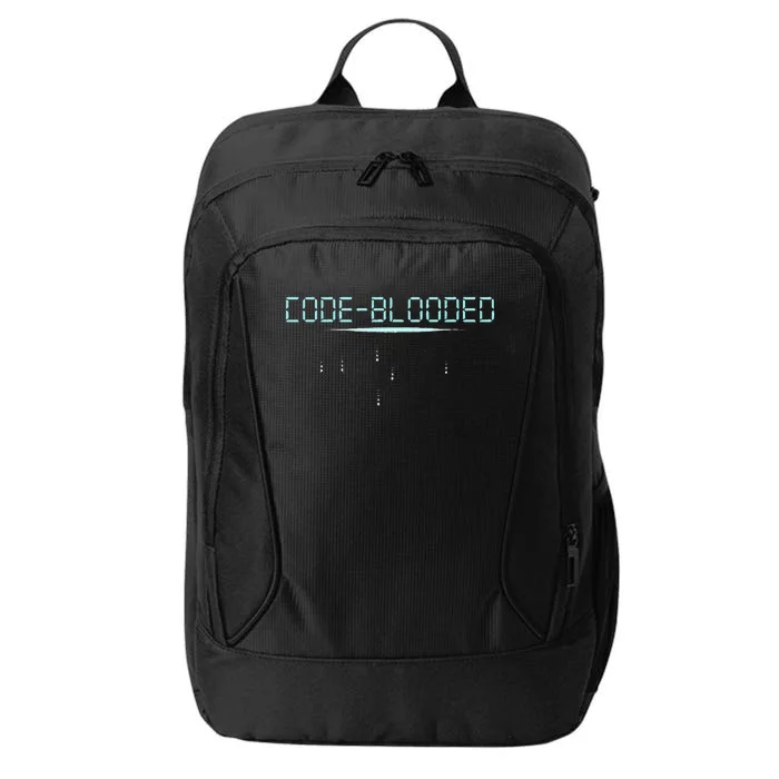 Funny Code Blooded Computer Software Programmer Binary Tree City Backpack