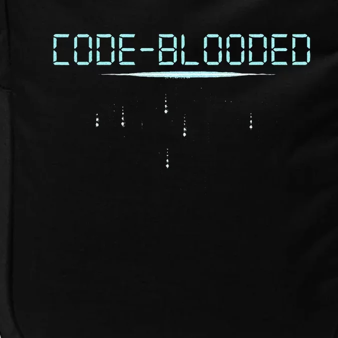 Funny Code Blooded Computer Software Programmer Binary Tree Impact Tech Backpack