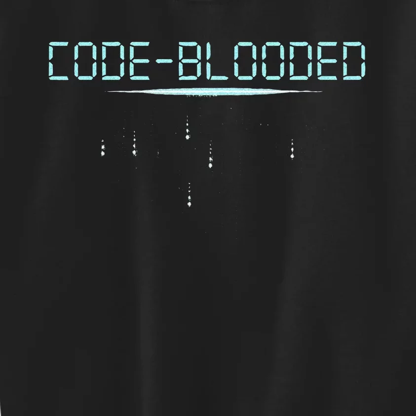 Funny Code Blooded Computer Software Programmer Binary Tree Kids Sweatshirt