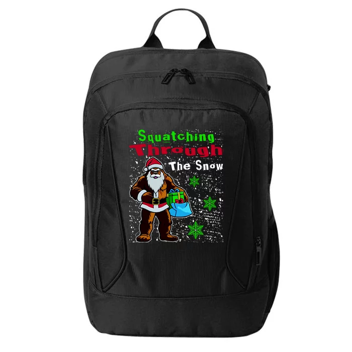 Funny Christmas Bigfoot City Backpack