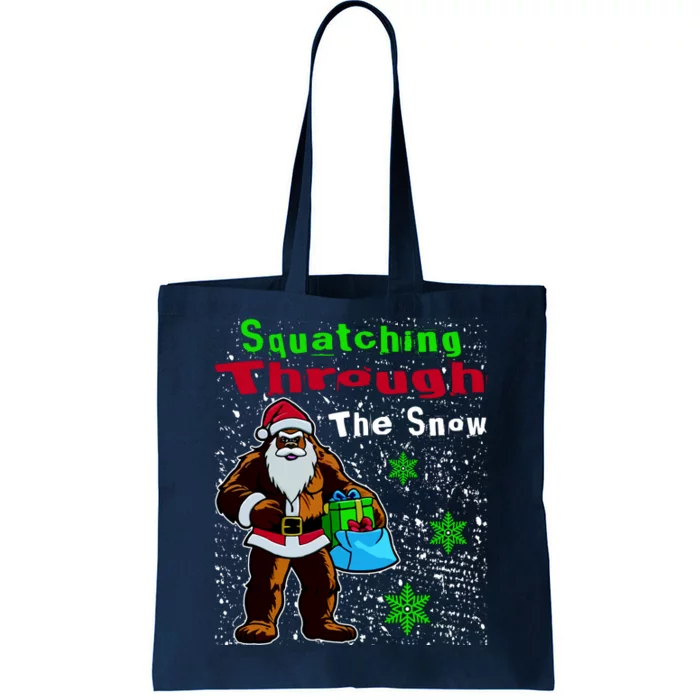 Funny Christmas Bigfoot Tote Bag