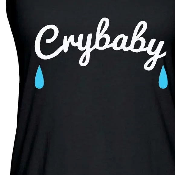 Funny Cry Baby Ladies Essential Flowy Tank