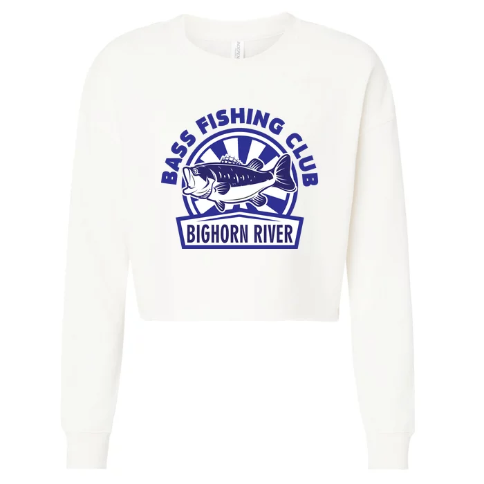 Fishing Club Bighorn River Cropped Pullover Crew