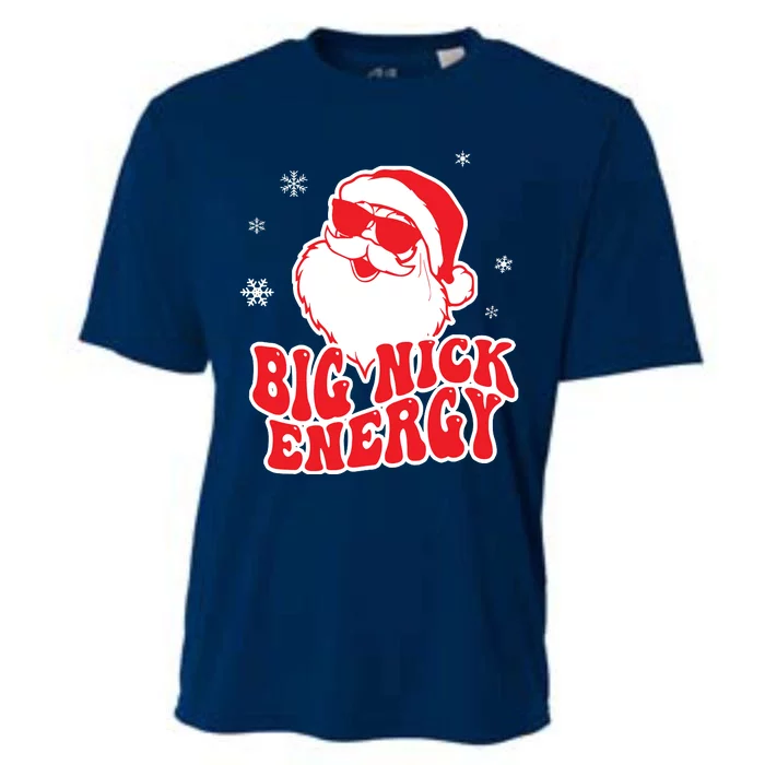 Funny Christmas Big Nick Energy Santa Naughty Adult Humor Cooling Performance Crew T-Shirt