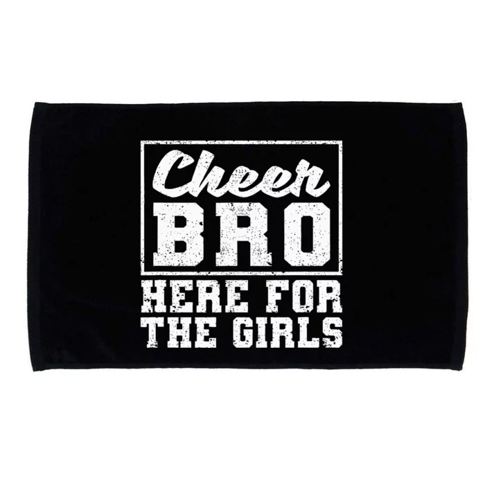 Funny Cheerleading Bros Cheer Bro Here Microfiber Hand Towel