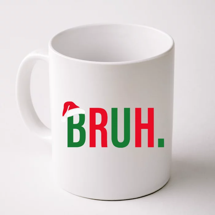 Funny Christmas Bruh Xmas Bruh Front & Back Coffee Mug