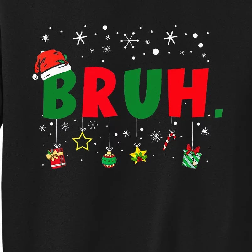 Funny Christmas Bruh Xmas Bruh Matching Sweatshirt