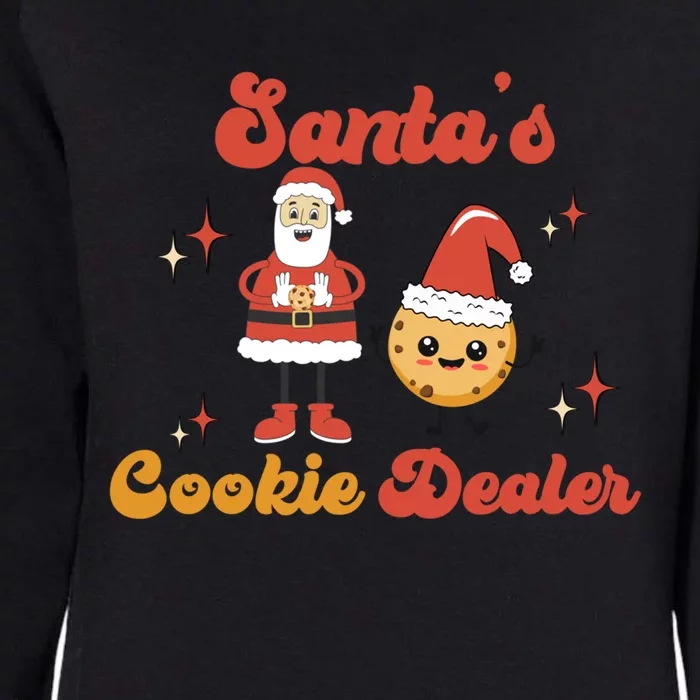 Funny Christmas Baker Santa’S Cookie Dealer Witty Gift Womens California Wash Sweatshirt