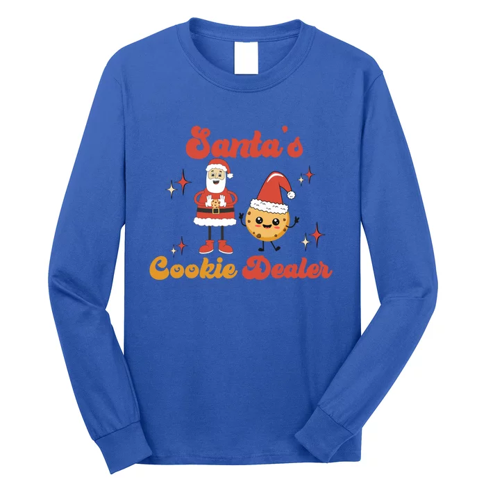 Funny Christmas Baker Santa’S Cookie Dealer Witty Gift Long Sleeve Shirt