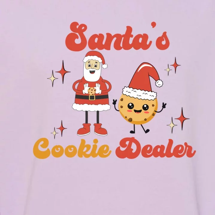 Funny Christmas Baker Santa’S Cookie Dealer Witty Gift Garment-Dyed Sweatshirt