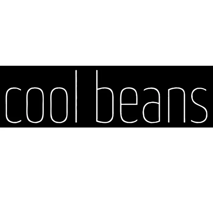 Fun Cool Beans Retro Handwritten Laid Back Lounge Bumper Sticker