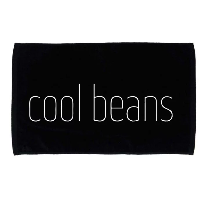 Fun Cool Beans Retro Handwritten Laid Back Lounge Microfiber Hand Towel