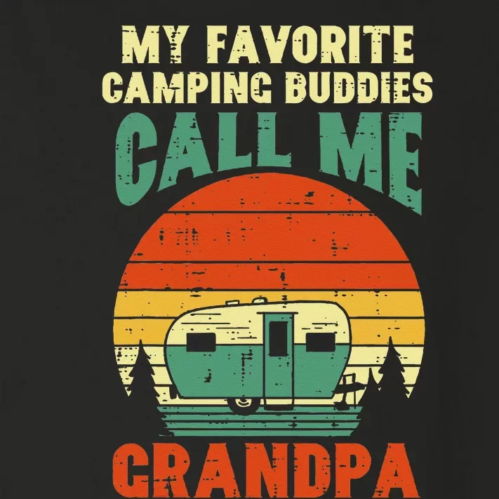 Favorite Camping Buddies Grandpa Retro Grandfathers Day Toddler Long Sleeve Shirt